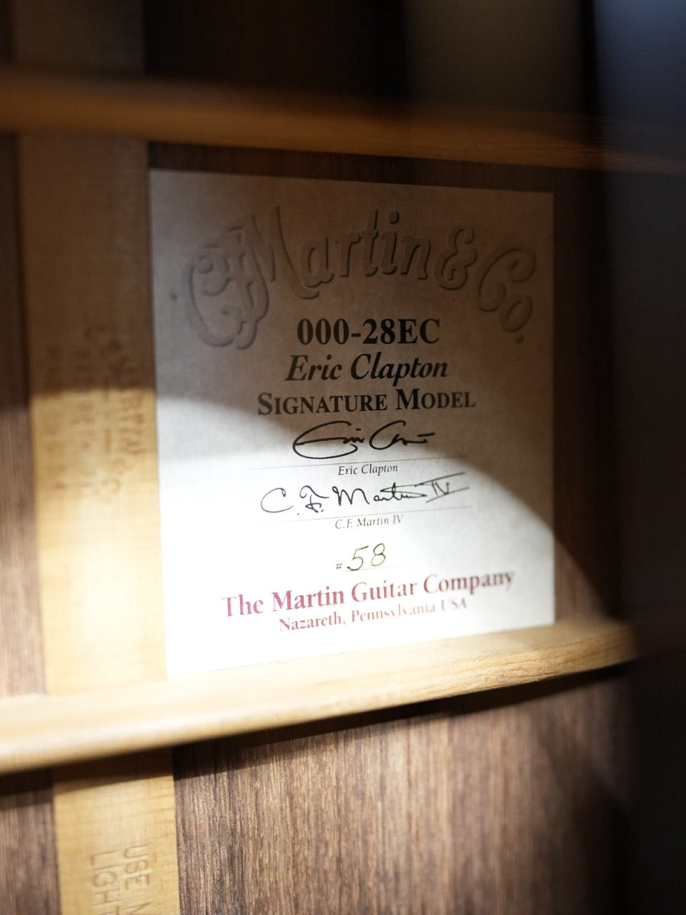 Martin 000-28EC Eric Clapton 1996年製 初期 シリアルN0.二桁