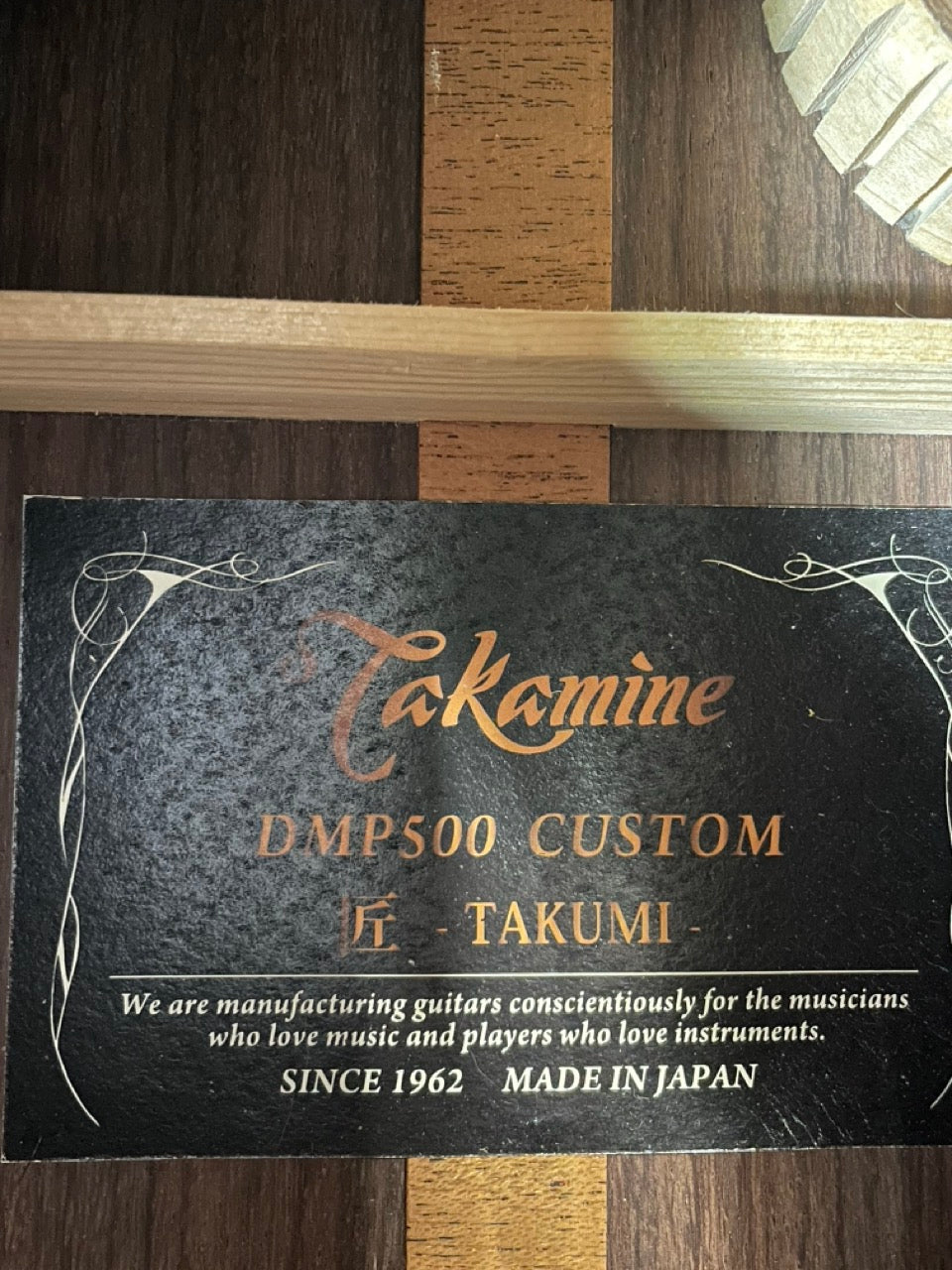 Takamine DMP500 CUSTOM 匠 TAKUMI New Deep Dark Blue 2023年製