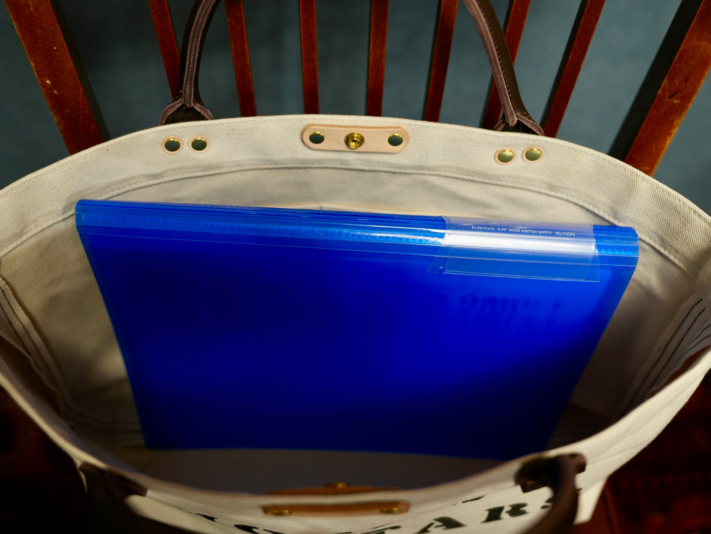 SGオリジナル・レザーハンドル・帆布バッグ