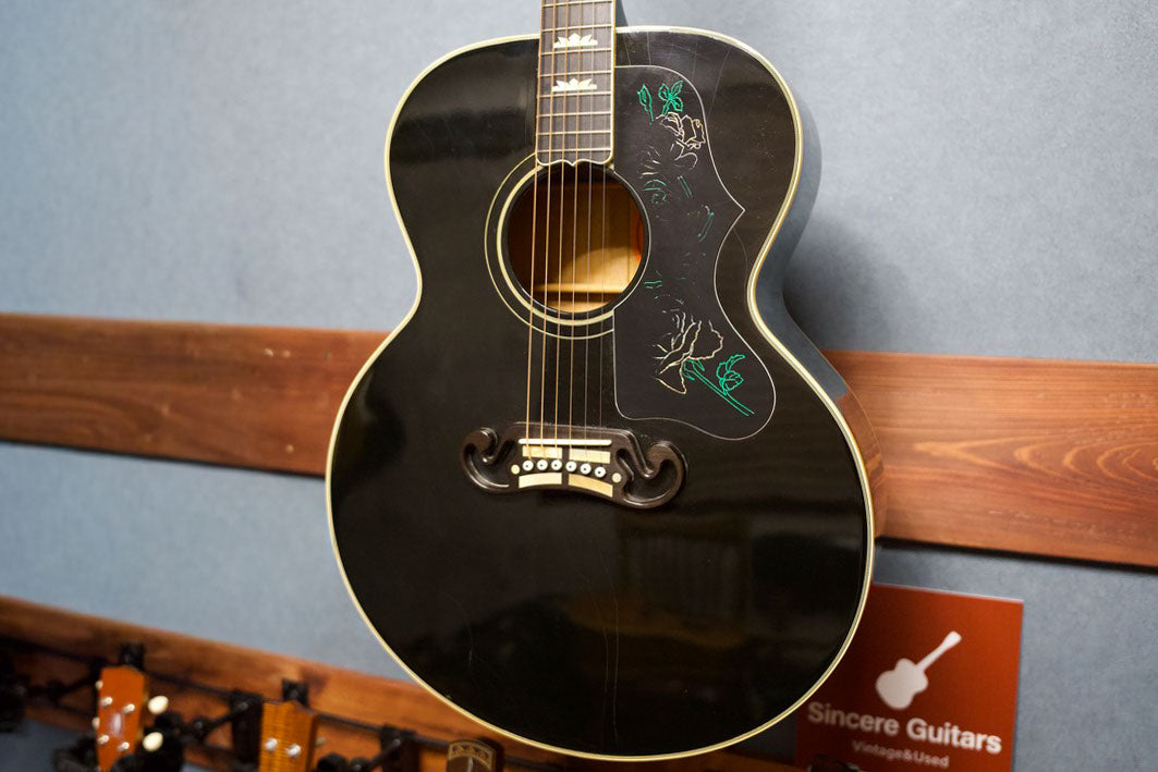 Gibson J-200 Rose Custom Black Centennial Collection 1995年製