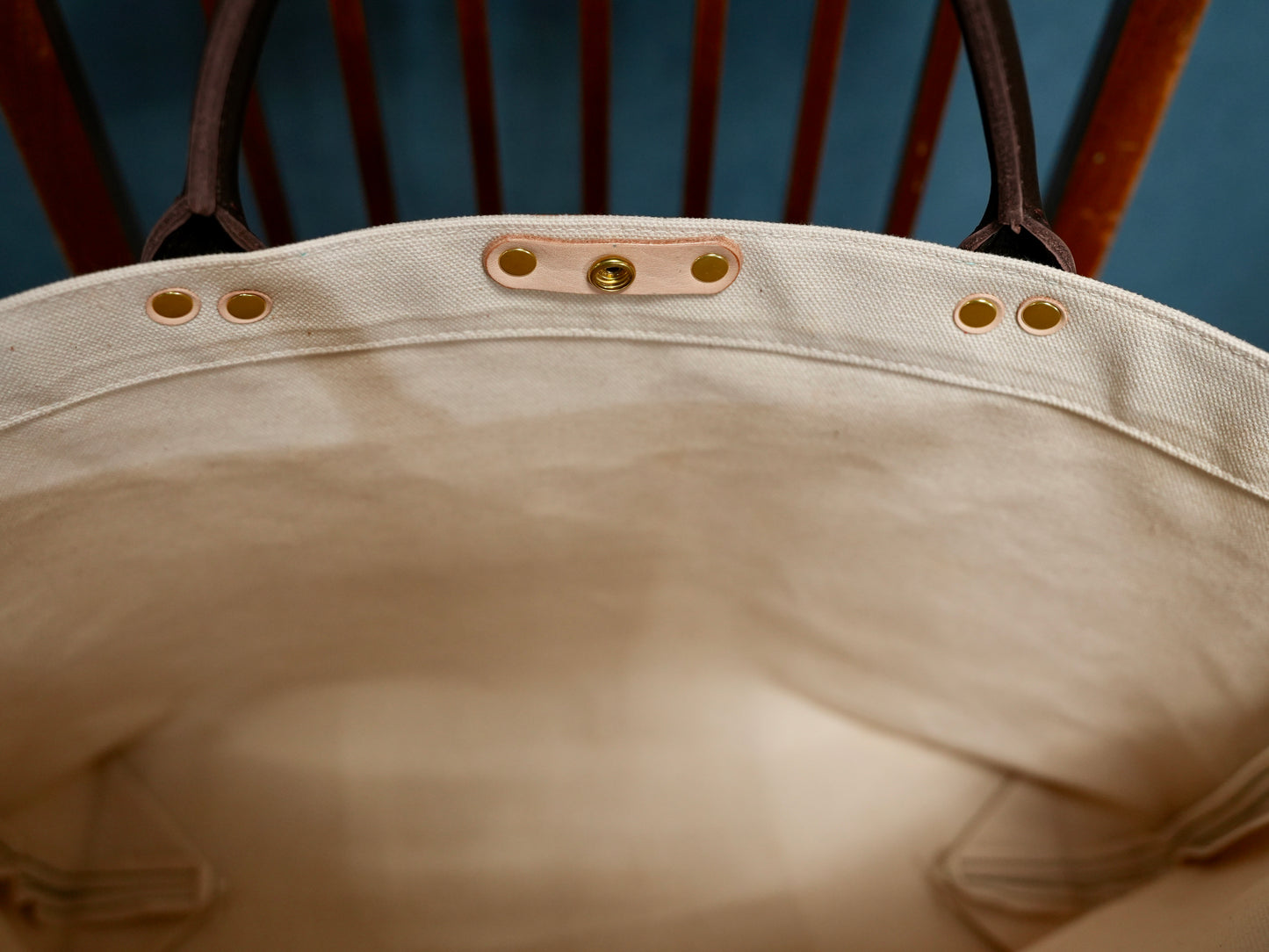 SGオリジナル・レザーハンドル・帆布バッグ