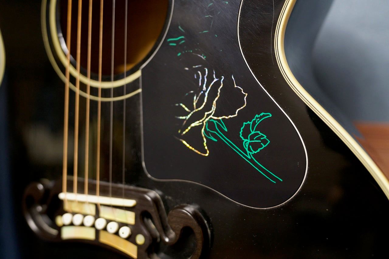 Gibson J-200 Rose Custom Black Centennial Collection 1995年製