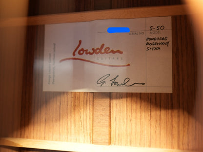 Lowden S-50 Honduras Rosewood / Sitka 2021年製