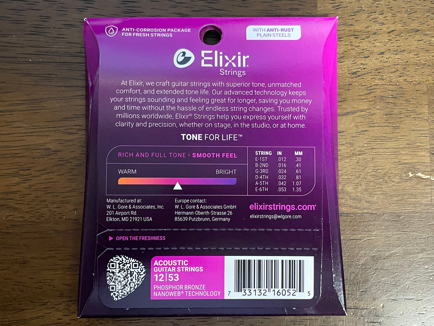 ELIXIR NANOWEB Phosphor Bronze Light #16052