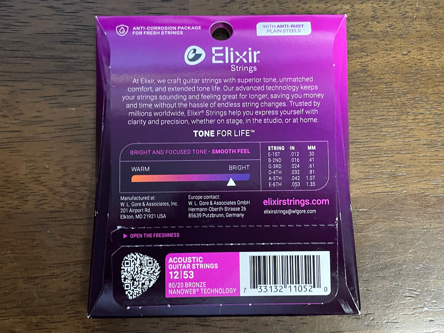 ELIXIR NANOWEB 80/20 Bronze Light #11052